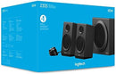 Logitech Z333 2.1 Multimedia Speaker System with Subwoofer, Rich Bold Sound, 80 Watts Peak Power, Strong Bass, Black - 980-001203
